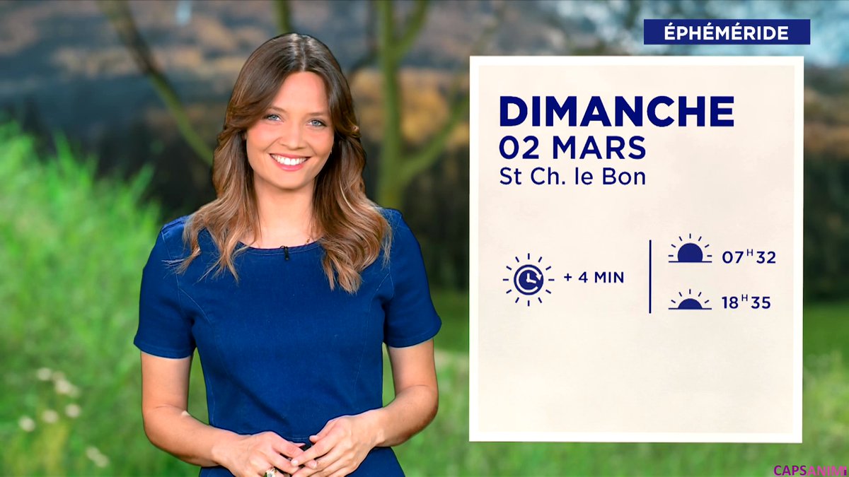 ☀️ <a href="/Gennifer_Demey/">Gennifer Demey</a> ce soir pour la Météo sur M6