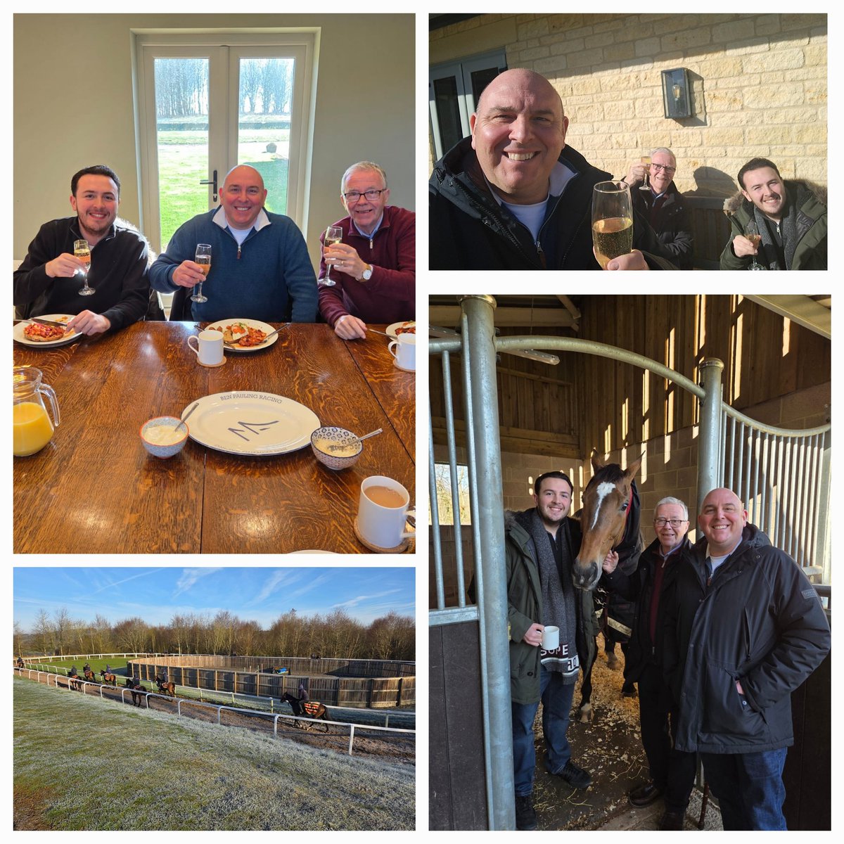 Thanks for a great morning <a href="/benpauling1/">Ben Pauling Racing</a> especially 
Miranda, Hannah and Tom for making us feel so welcome
Good Luck with your festival runners 🙏
#Class