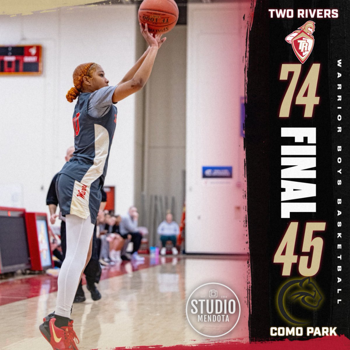 🏀 Warriors put the throttle down and prevail over Como Park to advance to the Section Championship next Thursday versus Cretin-Derham Hall! Mark your calendars and stay tuned for ticket info.