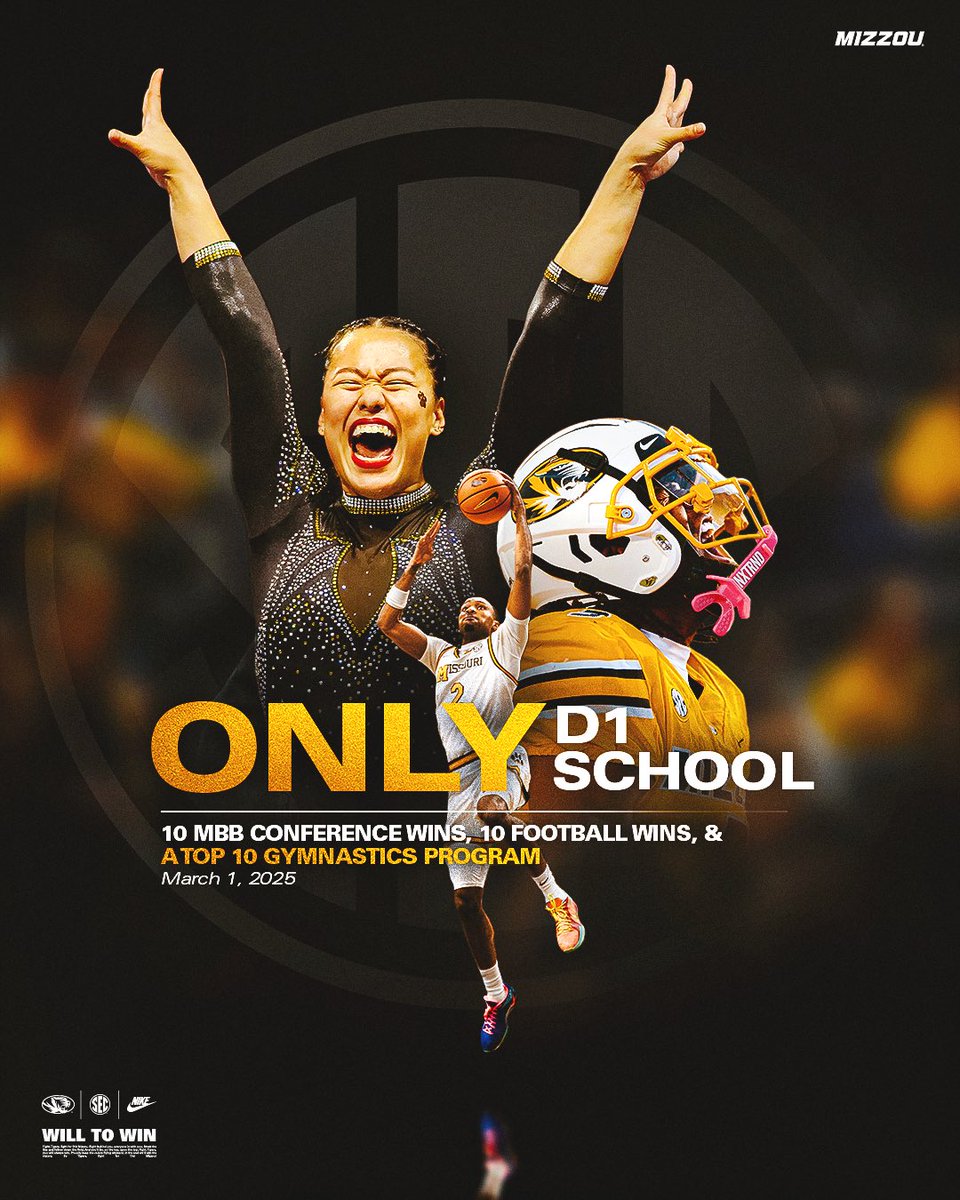 Count it up however you’d like: Mizzou is 1️⃣ of 1️⃣ 

#MIZ 🐯