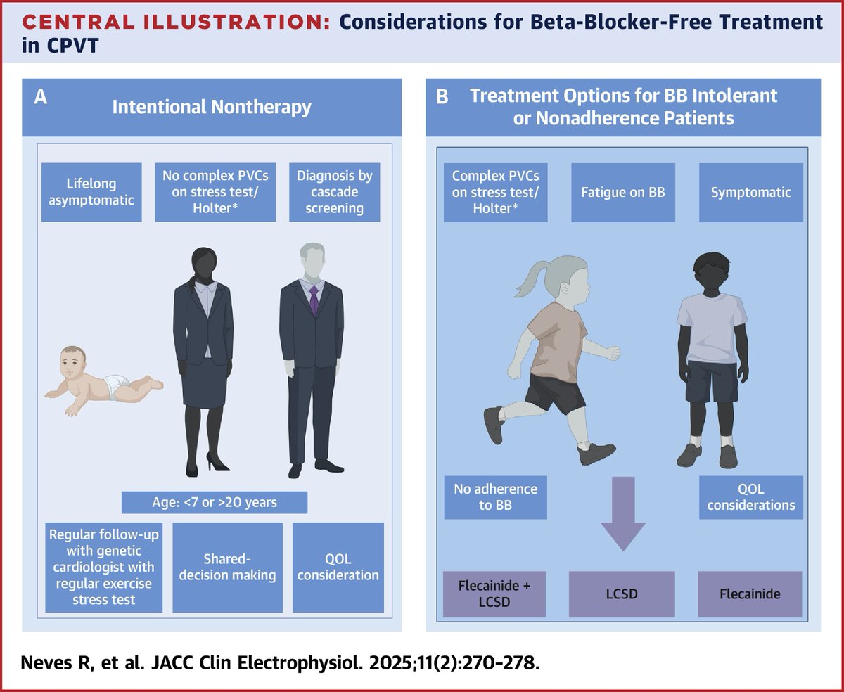 JACC Journals (@jaccjournals) on Twitter photo Although nonselective beta-blockers (BBs) remain the cornerstone treatment (Tx) for #CPVT, 10% of pts w/ CPVT required a BB-free Tx strategy. After careful risk assessment, safe & effective BB-free Tx strategies can be configured. jacc.org/doi/10.1016/j.… #JACCCEP <a href="/MJAckermanMDPhD/">Michael J. Ackerman MD,PhD</a> Although nonselective beta-blockers (BBs) remain the cornerstone treatment (Tx) for #CPVT, 10% of pts w/ CPVT required a BB-free Tx strategy. After careful risk assessment, safe & effective BB-free Tx strategies can be configured. jacc.org/doi/10.1016/j.… #JACCCEP <a href="/MJAckermanMDPhD/">Michael J. Ackerman MD,PhD</a>