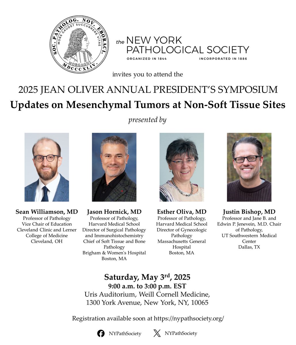 SAVE THE DATE! 

Our next Jean Oliver Annual President’s Symposium will be on Saturday May 3rd, 2025! Check out this amazing panel of speakers!

More info and registration details coming soon.