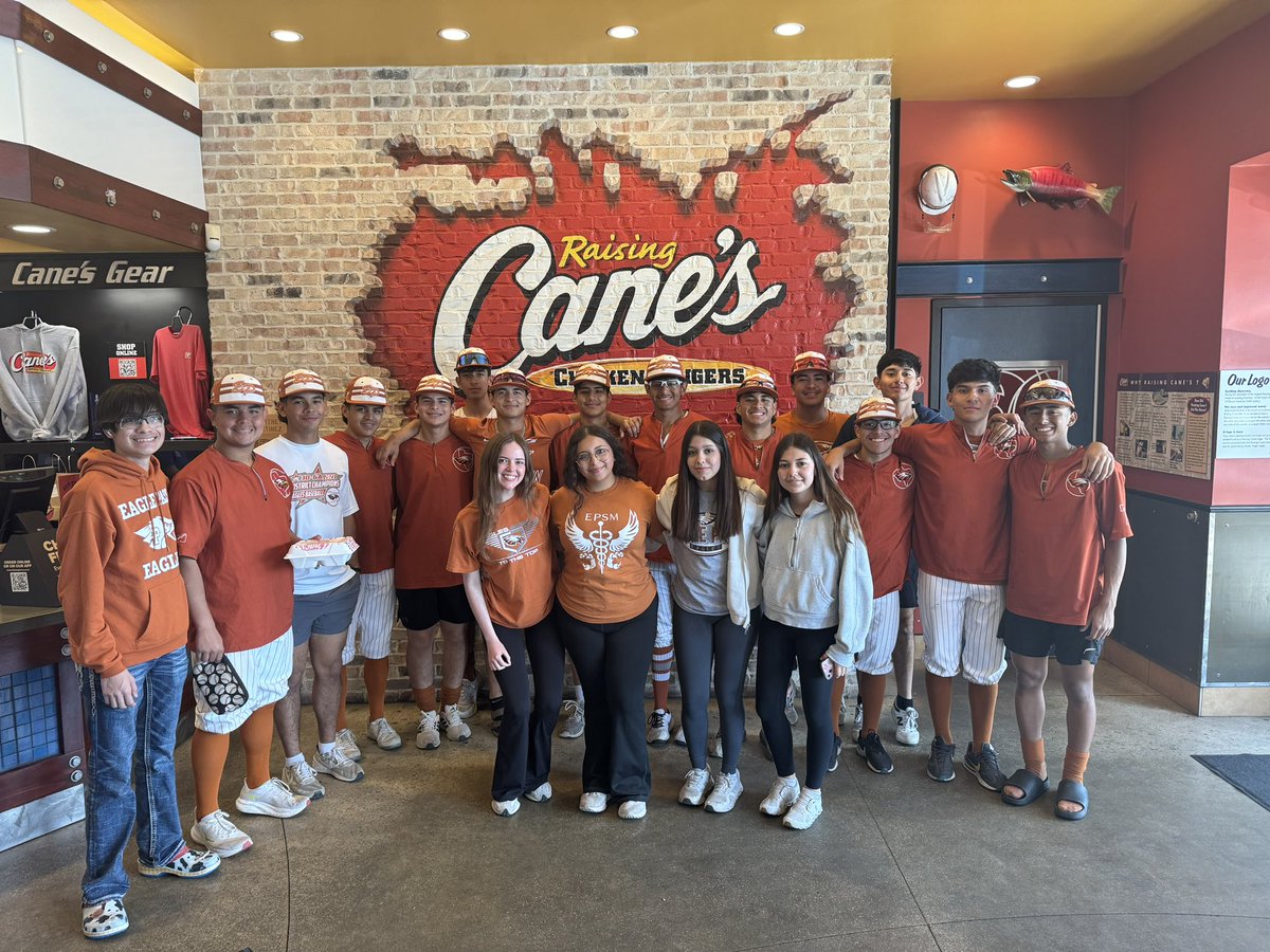 Eagle Pass Eagles close out the SA Classic Raising Cane’s Tournament with a 4-1 record, and our team’s favorite post game meal 🐔 
#tothetop 🦅