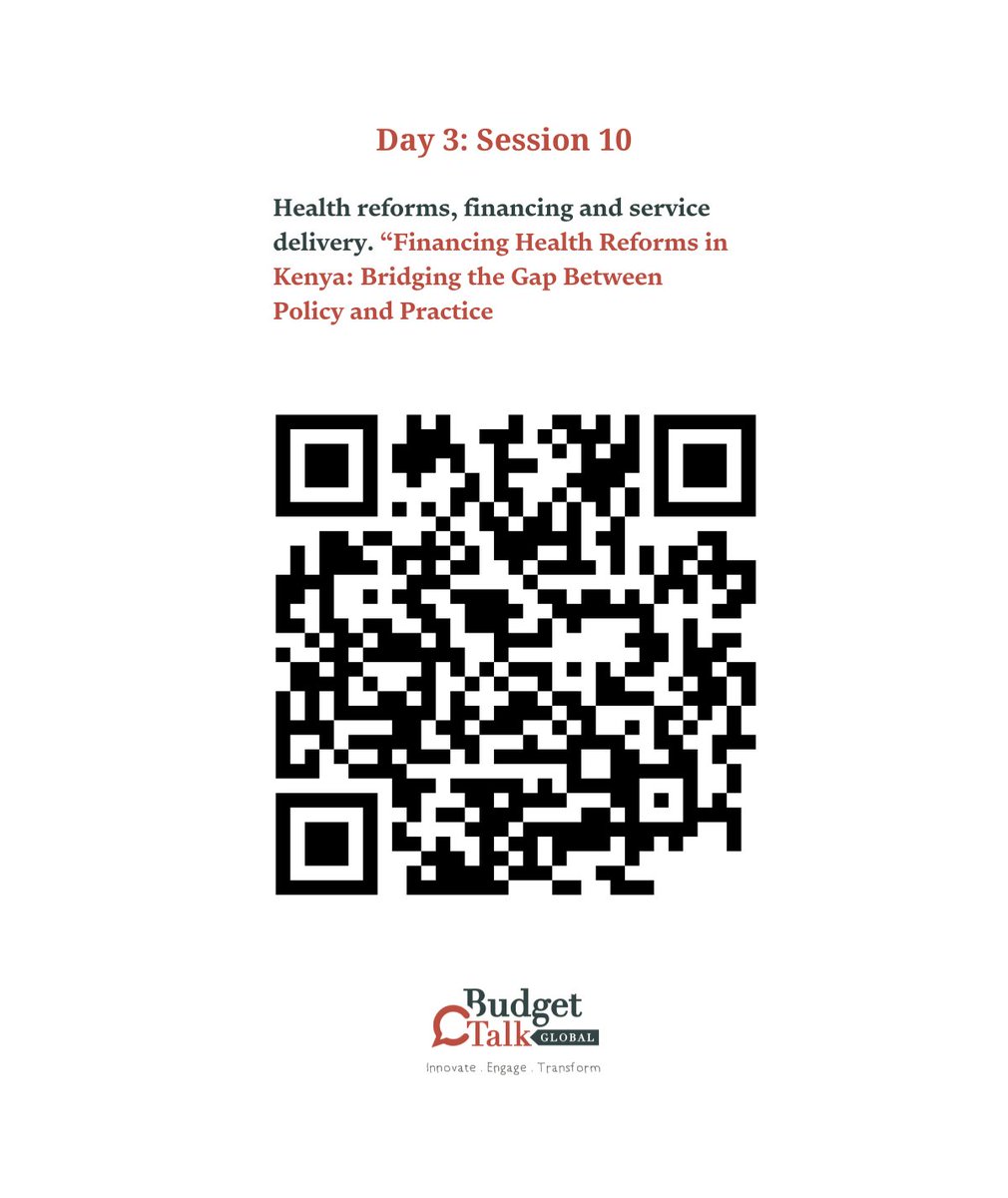 BudgeTalkGlobal's tweet image. 🩺How do we ensure that health policies lead to improved services for all Kenyans? 

It&apos;s time to explore the vital link between financing &amp;amp; effective health reforms. 

Join the conversation at the #PFMVillage &amp;amp; let’s shape a healthier future together! 🌍✨ 

Featuring an expert…