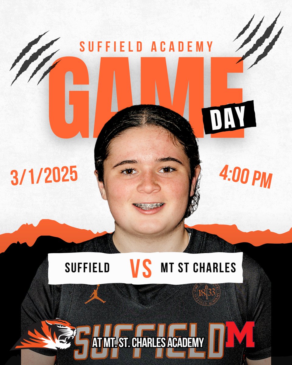 Game Day! 🏀
Suffield Academy 🆚 Mt. St. Charles
📍 Away
⏰ 4:00 PM

Time to lock in and handle business! 🐾🔥

#SAGBB #SuffieldGirlsBasketball #SuffieldAcademy