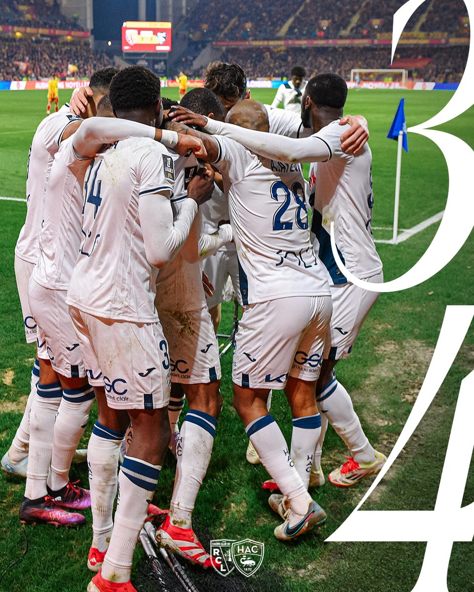 Havre Athletic Club โฝ๏ธ (@hac_foot) on Twitter photo ๐๐๐ฆ ๐'๐ข๐ก๐ง ๐๐๐๐ง !!!!!! ๐ฅ๐ฅ๐ฅ
Menรฉ trois fois, le HAC est revenu au score, et a pris l'avantage final ร la 90e ! FANTASTIQUE !
Buts lensois d'El Aynaoui (2e, sp), Aguilar (19e), Sotoca (48e), buts havrais de Soumarรฉ (28e), Ayew (33e), Casimir (62e) et Kouka (90e, sp) ๐๐๐ฆ ๐'๐ข๐ก๐ง ๐๐๐๐ง !!!!!! ๐ฅ๐ฅ๐ฅ
Menรฉ trois fois, le HAC est revenu au score, et a pris l'avantage final ร la 90e ! FANTASTIQUE !
Buts lensois d'El Aynaoui (2e, sp), Aguilar (19e), Sotoca (48e), buts havrais de Soumarรฉ (28e), Ayew (33e), Casimir (62e) et Kouka (90e, sp)