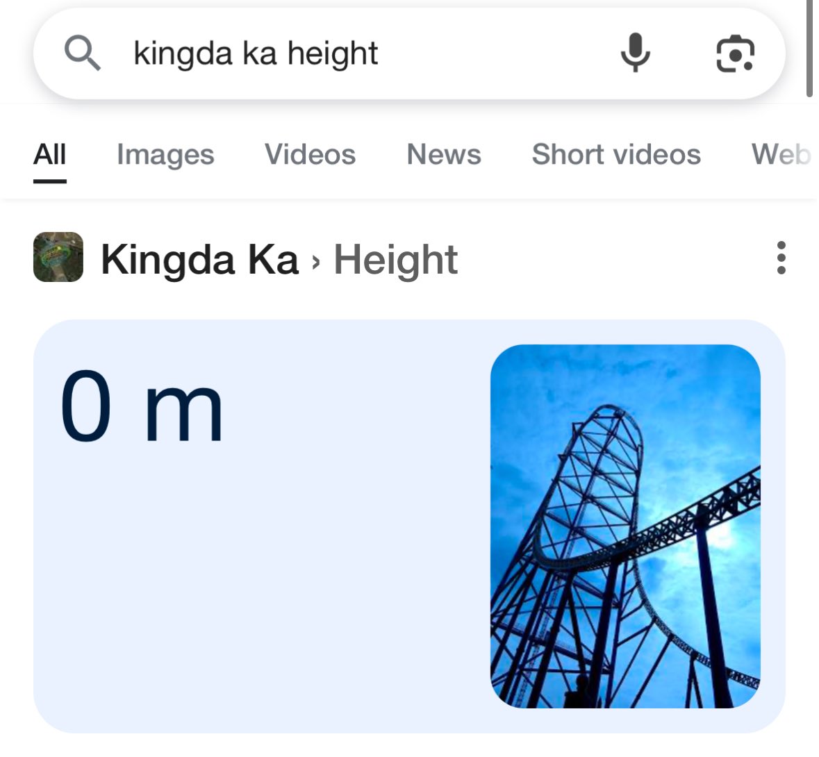 Did you know? 🤔

Google has been updated to reflect Kingda Ka’s new height.