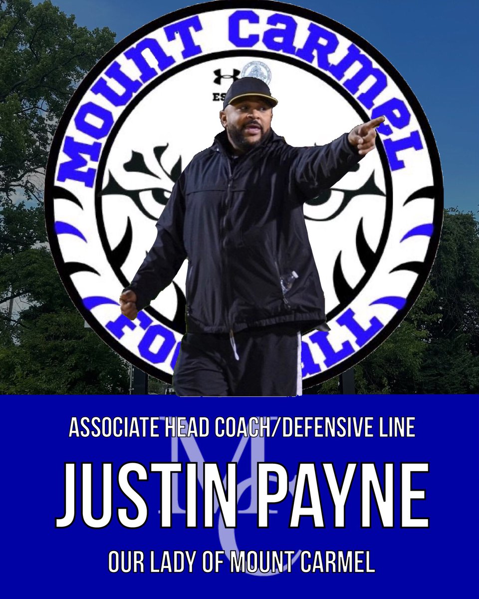 Excited to add Justin Payne to the staff as the Associate HC /DLine Coach. Coach was most recently at Owings Mills &amp; was long time head coach at Parkville &amp; won 2019 Baltimore Ravens Coach of the Year guiding the team to its first-ever undefeated regular season <a href="/OLMC_CoachWard/">Josh Ward</a>
