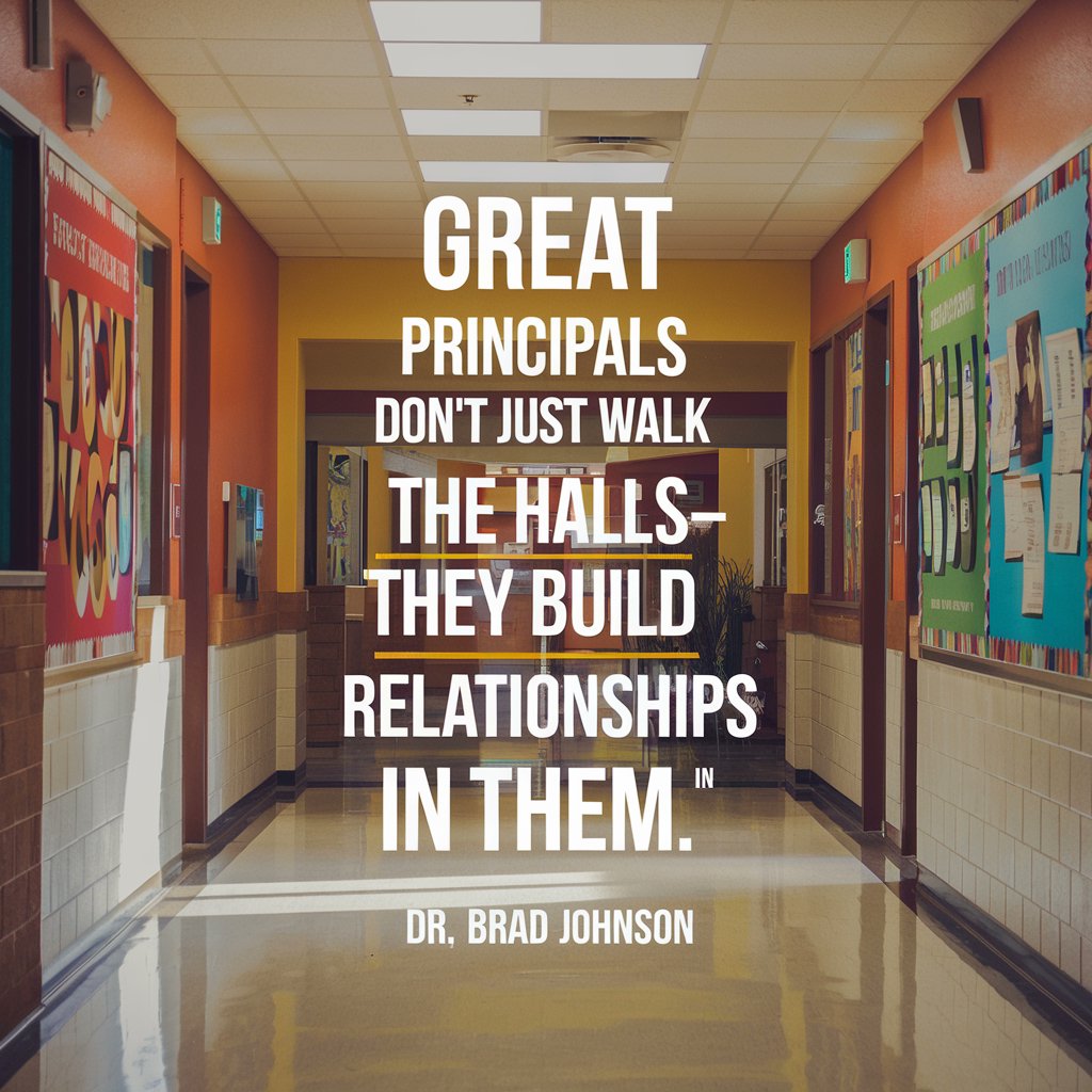 Great principals don't just walk the halls—they build relationships in them.