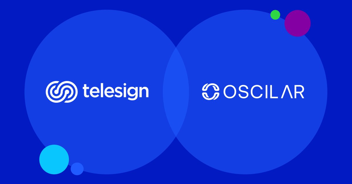 Telesign has partnered with <a href="/OscilarInc/">Oscilar</a>, a leading provider of AI Risk Decisioning™ solutions. 🤝

Learn more: telesign.com/press/oscilar-…