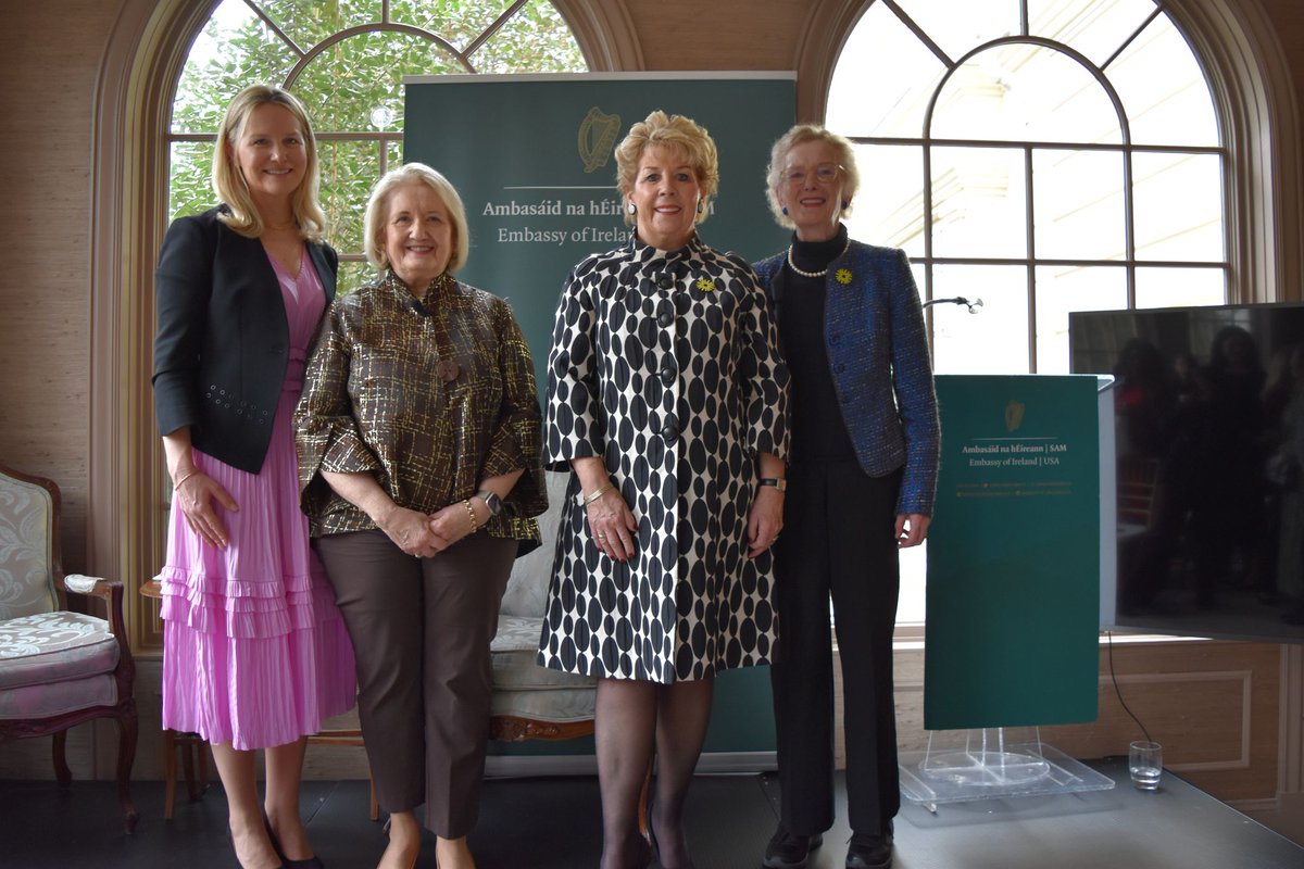 Ambassador Geraldine Byrne Nason (@irelandambusa) on Twitter photo It was a privilege to host ‘When Women Lead’ luncheon with <a href="/wfpg/">Women's Foreign Policy Group</a>. Inspiring conversation between President Mary Robinson and Ambassador <a href="/MelanneVerveer/">Melanne Verveer</a> on women’s leadership. It was a privilege to host ‘When Women Lead’ luncheon with <a href="/wfpg/">Women's Foreign Policy Group</a>. Inspiring conversation between President Mary Robinson and Ambassador <a href="/MelanneVerveer/">Melanne Verveer</a> on women’s leadership.