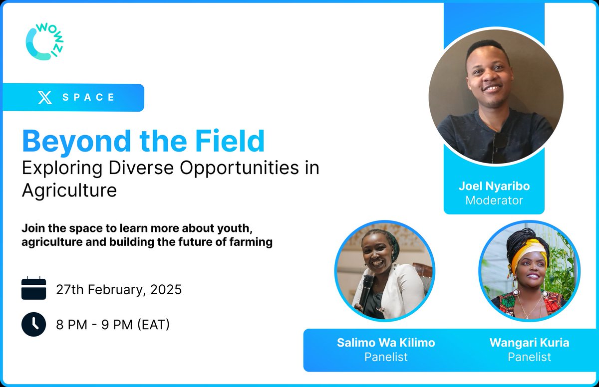 Dive into the conversation about agriculture’s future tonight on bit.ly/4bBcGHf Share your questions and thoughts, and connect with our panelists using #MyFarmExperience to explore farming, tech, business, and more.
#AgriInspired
#FarmWithJoy
<a href="/EvanzAbner/">Abner</a>
<a href="/Tricia01074560/">Tricia</a>
