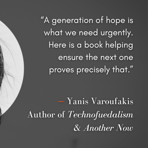 saeah's tweet photo. Feeling overwhelmed by the world? This book tackles the climate crisis, instability &amp; inequality—and how we can change course. And it’s on sale!

@arunjay is donating all profits to @Acumen, a nonprofit fighting poverty.

🔗 https://t.co/jVxhyRGq4e https://t.co/gP2DV9N4Qn