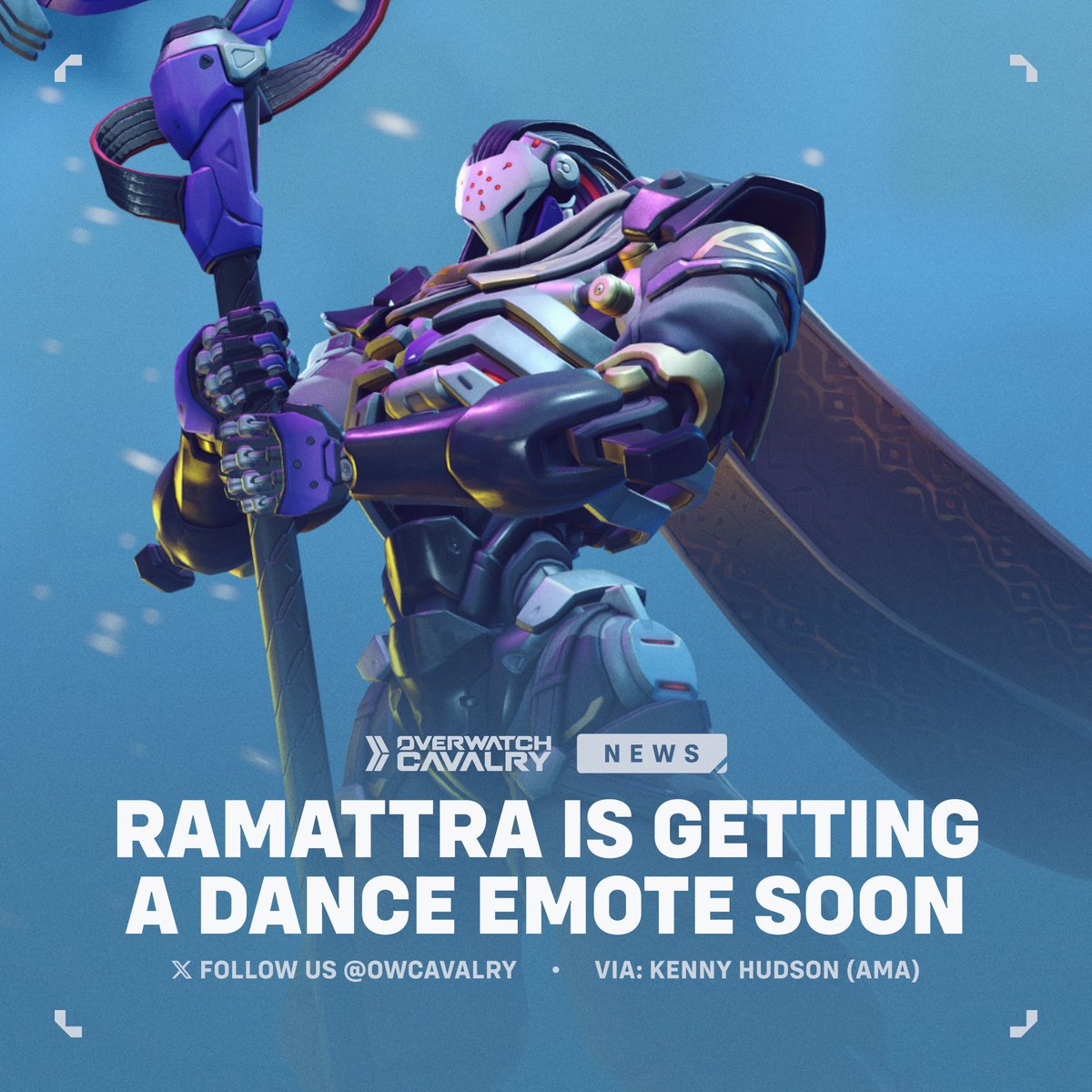 OWCavalry's tweet image. Ramattra is getting a dance emote in #Overwatch2 🪩

Kenny Hudson announced that Ramattra is the next hero set to receive a dance emote, which is expected to be released Soon™.
