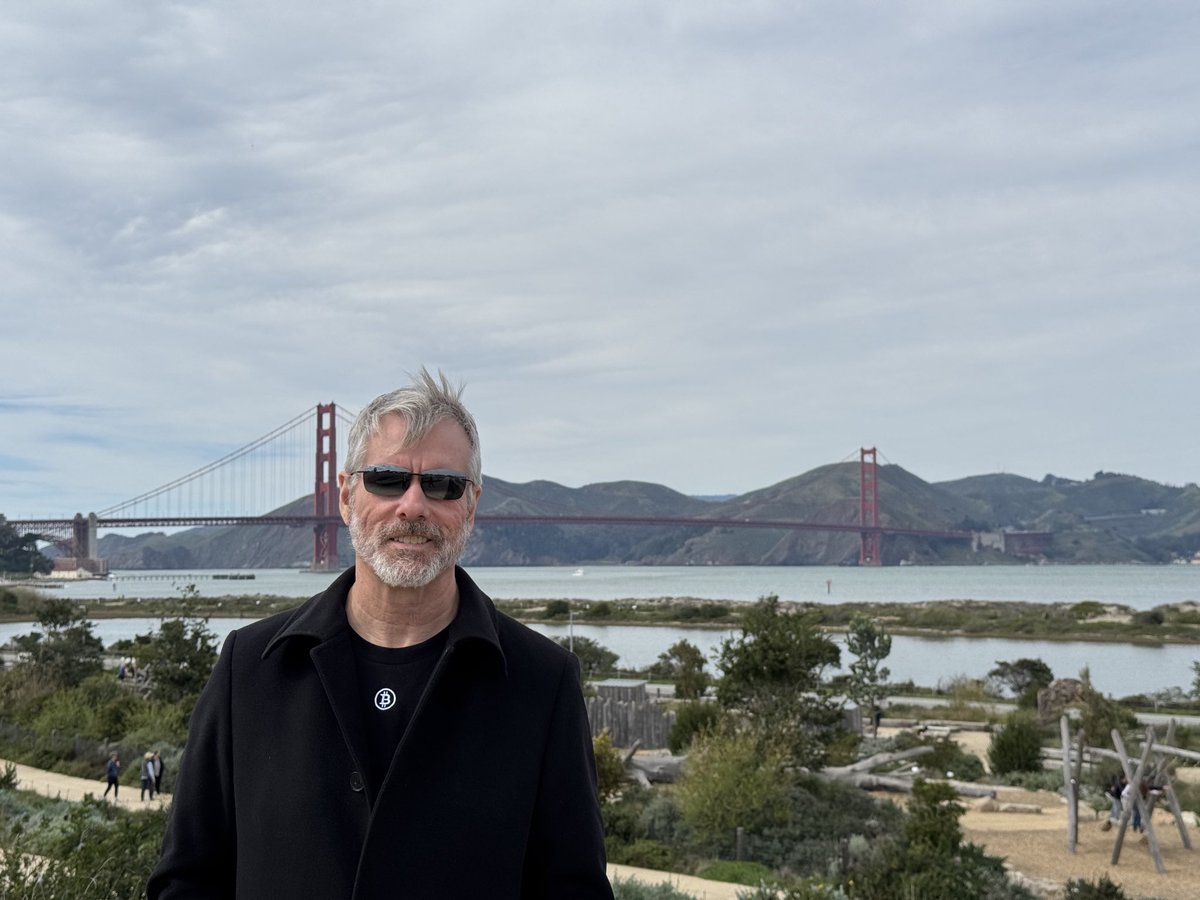 In San Francisco to celebrate the grand opening of Presidio Bitcoin.