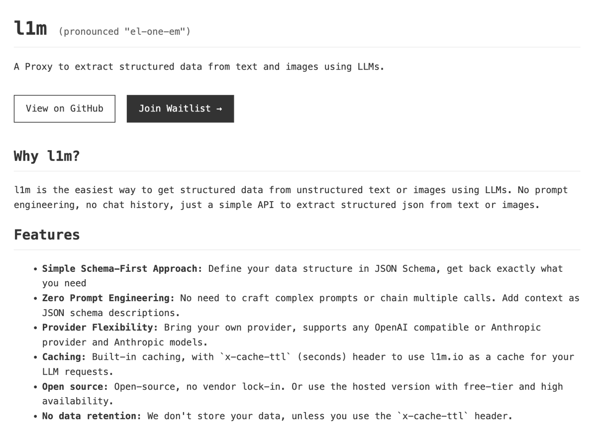 We unbundled and released our structured results provider as a standalone project.

Introducing L1M (pronounced el-one-em) 🚀