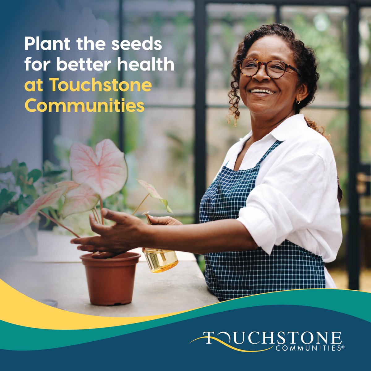 Plant the seeds for better health at Touchstone Communities. Our short-term care services help you recover from illnesses, reduce pain and restore function.

Find a location near you: bit.ly/41GnyjY

#ShortTermCare #TouchstoneExperience