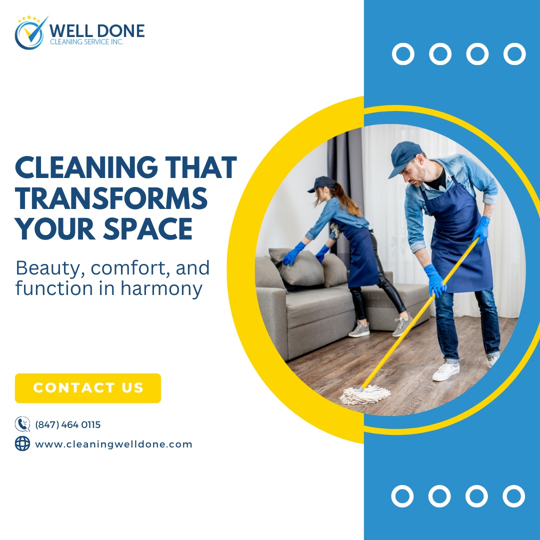 WellDoneCleaned's tweet image. We offer more than just clean; we offer transformation. Our team’s attention to detail ensures your space is not only spotless but also visually stunning and perfectly functional.

#welldonecleaningservice #cleaning #professionals