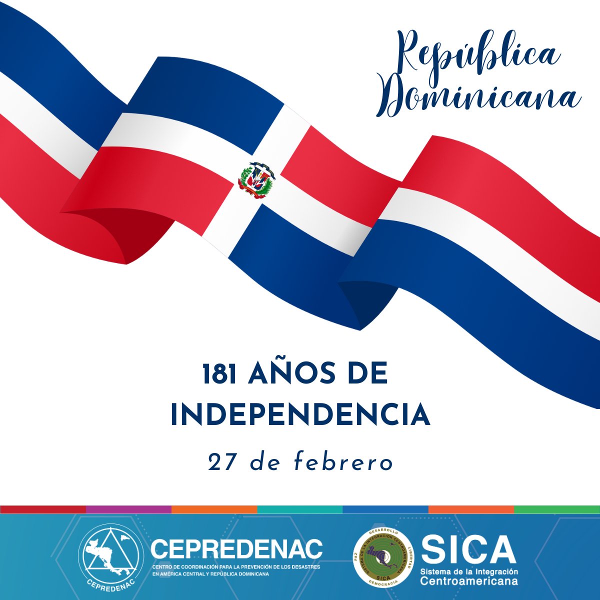 Conmemoramos el 181 aniversario de la independencia de la República Dominicana, un país resiliente, lleno de historia, cultura y una población que ha sabido enfrentar desafíos con determinación y unidad.

¡Felicidades, República Dominicana! 🎉🇩🇴