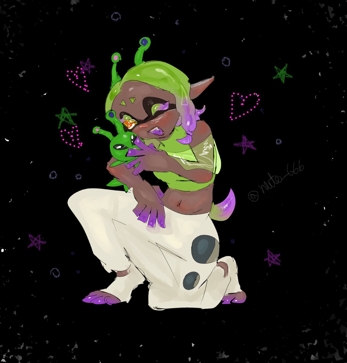 nute_666's tweet photo. alienigena freidora con el aftonsparv #frye #splatooon3 #aftonsparv https://t.co/Y3QficQ48z