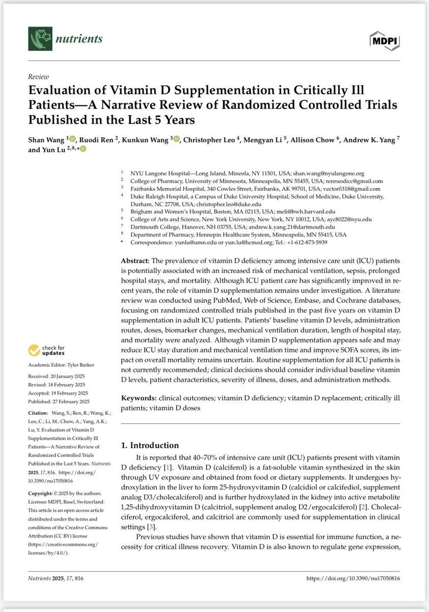 Shan Wang, BS., PharmD., BCCCP, BCPS, FCCM tweet media