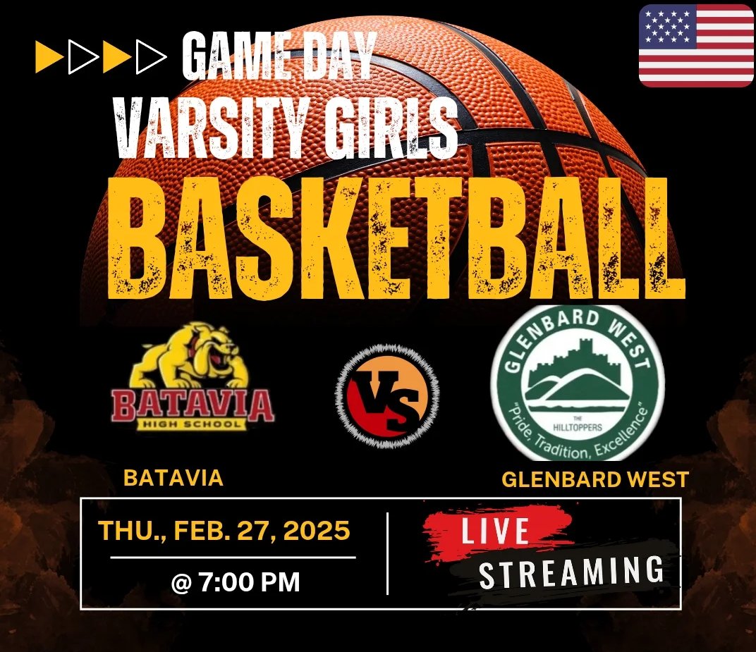 IHSA Official (@ihsaofficial) on Twitter photo GAMEDAY GIRLS BASKETBALL playoffs
🏀 Batavia 🆚 Glenbard West
🗓Thursday, Feb 27
⏰ 7:00 pm
🎥 Live On livesports.insidethegames.live/hsb.php
<a href="/BHS_StuAct/">Batavia Activities</a> <a href="/BHS_GirlsBsktbl/">Batavia Girls Bball</a> <a href="/BataviaHS/">Batavia HS</a> <a href="/Bataviaboosters/">Batavia Boosters</a> <a href="/BataviaAthletic/">BataviaAthletics</a> <a href="/GWHilltoppers/">Glenbard West HS</a> <a href="/GWBoosters/">GB West Boosters</a> GAMEDAY GIRLS BASKETBALL playoffs
🏀 Batavia 🆚 Glenbard West
🗓Thursday, Feb 27
⏰ 7:00 pm
🎥 Live On livesports.insidethegames.live/hsb.php
<a href="/BHS_StuAct/">Batavia Activities</a> <a href="/BHS_GirlsBsktbl/">Batavia Girls Bball</a> <a href="/BataviaHS/">Batavia HS</a> <a href="/Bataviaboosters/">Batavia Boosters</a> <a href="/BataviaAthletic/">BataviaAthletics</a> <a href="/GWHilltoppers/">Glenbard West HS</a> <a href="/GWBoosters/">GB West Boosters</a>