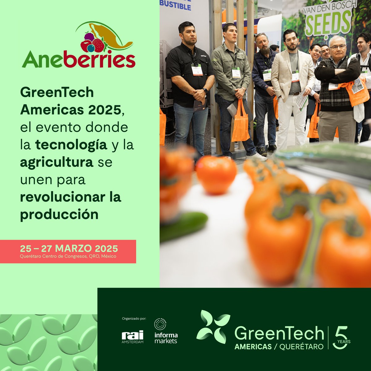 Soluciones innovadoras para proteger tus cultivos ¡La tecnología que necesitas está en Greentech Americas, ¡REGÍSTRATE AQUÍ!

#GreenTech2025 #RegistroAbierto #InnovaciónAgrícola #HorticulturaProtegida

acob.guru/Pangea/eventos…