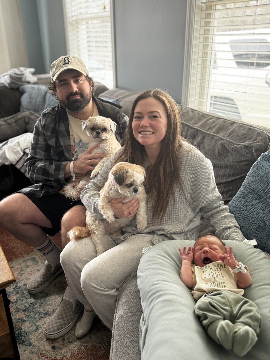 Emma and I are full of joy, warmth, and sleep deprivation as we adjust to home life with our newborn.

Oliver “Oli” arrived at 4:42 PM on 2/25/25, weighing 7lb 8oz and measuring 19 3/4” long.

Mama and baby are happy and healthy, and we love him to pieces already.