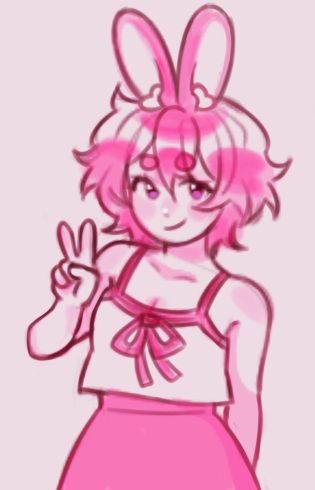 Nellabun's tweet photo. Dibujito todo pixeleado que hice en magma pero lo edite un poco en el sai 💕 https://t.co/w3piLBJVHP
