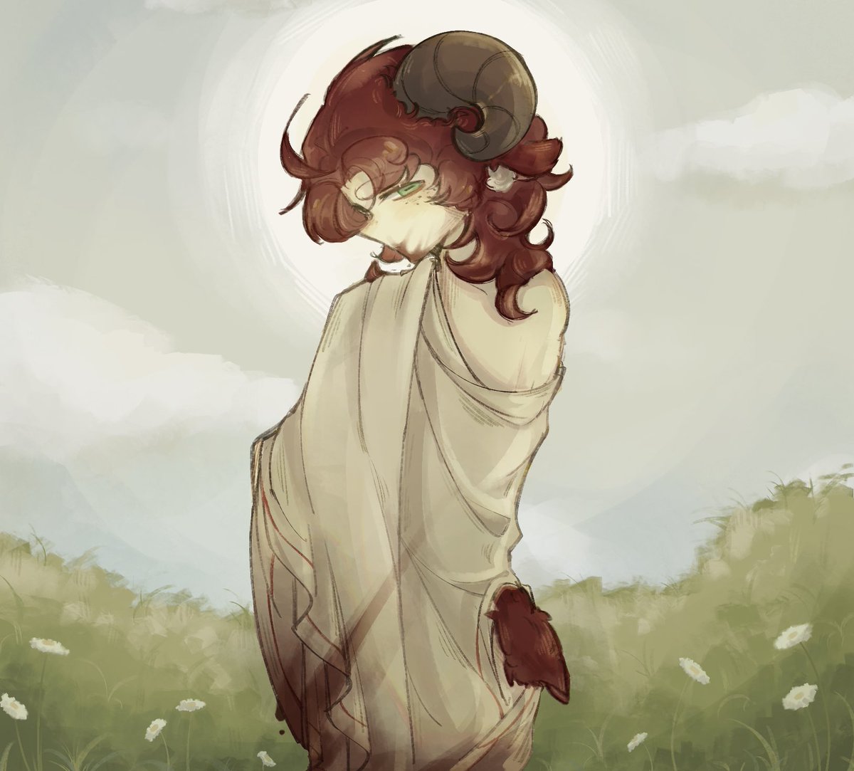 mlyzxr's tweet photo. I shaped Yi Zhi Hua into a sheep,The black hair is Yi Zhi Hua before he became a monster. Because he is a Roman, I painted black hair and black eyes.
#WhiteCatLegend #一枝花 #大理寺日志 https://t.co/3DfKbJ0efa