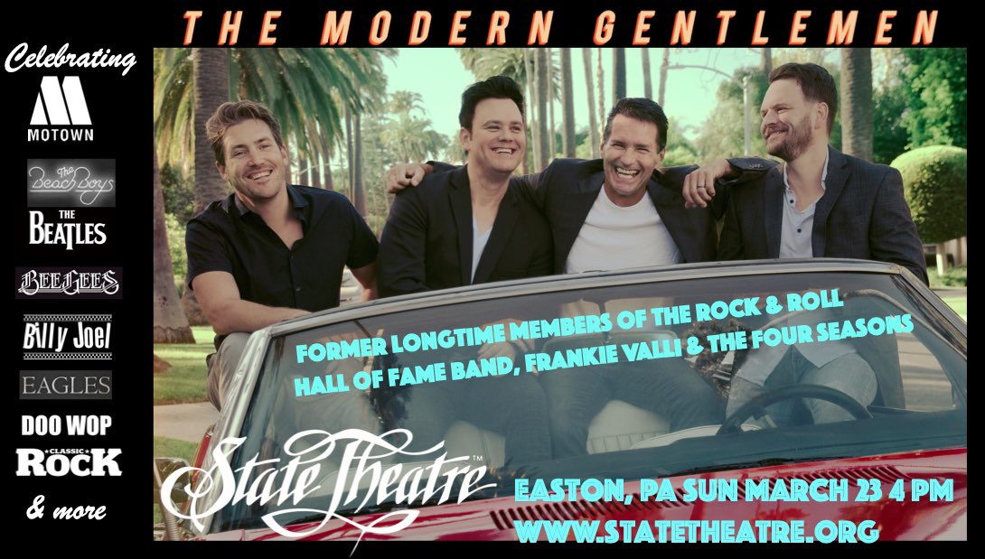 THE MODERN GENTLEMEN (@tmgband) on Twitter photo Here we come Easton, PA! Get your 🎟️ now for the <a href="/StateTheatrePA/">State Theatre</a> Sun 3/23 at 4pm. statetheatre.org/events/the-mod… Here we come Easton, PA! Get your 🎟️ now for the <a href="/StateTheatrePA/">State Theatre</a> Sun 3/23 at 4pm. statetheatre.org/events/the-mod…