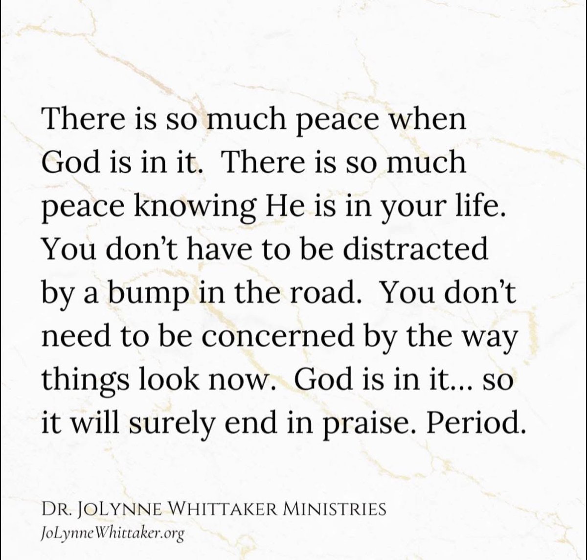 GOD IS IN IT…. it will end in praise.
It might get messy in the middle…
It might seemed stalled or stagnant.
It might seem like there’s too much coming against.  

But I came to remind somebody, God can make a way where there seems no way.  He can bust down a wall, build a