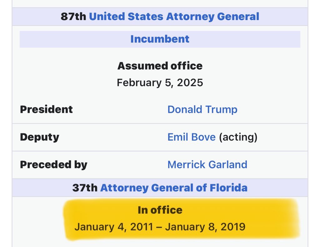 LauraLoomer's tweet image. Why can’t we talk about how @PamBondi was the Attorney General of Florida the entire time Jeffrey Epstein was raping young girls in Florida?

How come she never shut him down? 

I want to remind everyone that Palm Beach County Sheriff Ric Bradshaw, who is good friends with Pam…