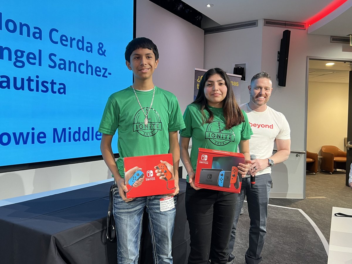 Congratulations to this year’s Ignite STEM Competition winners! 🥳

🌟3D Printing Mini-Sculpture Challenge: Evelyn Contreras and Jacqueline Escalante, <a href="/Crockett_MS/">Crockett MS</a>
🌟Laser Cut Logo Design Challenge: Tram Luu and Kristina Martinez, <a href="/IrvingBowie_MS/">Bowie Middle School</a>
🌟Rover Maze Challenge: Damian