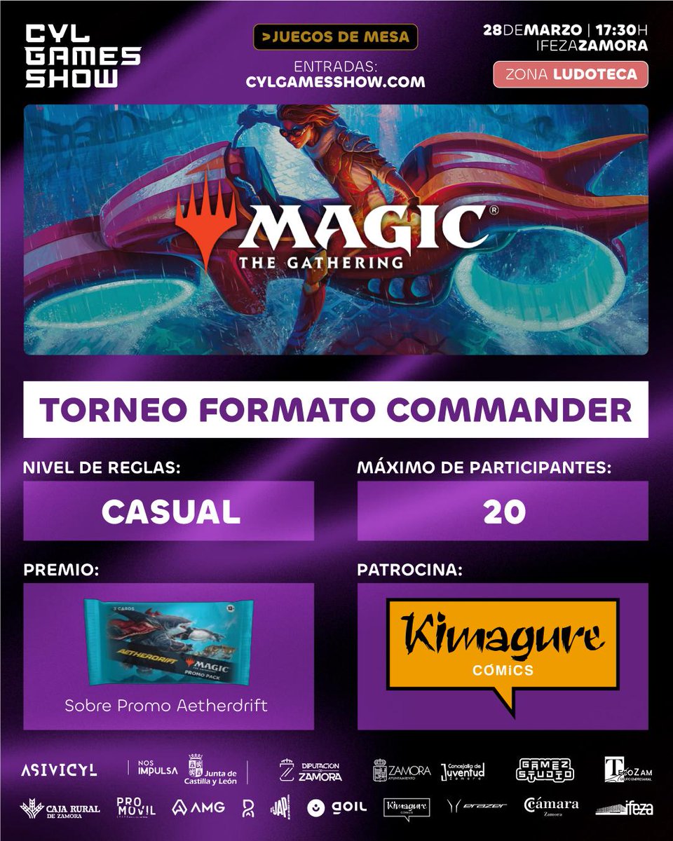Por aquí os dejamos para que veáis un torneo que habrá en el <a href="/CylGamesShow/">CyL Games Show</a> con la colaboración de KimagureComics