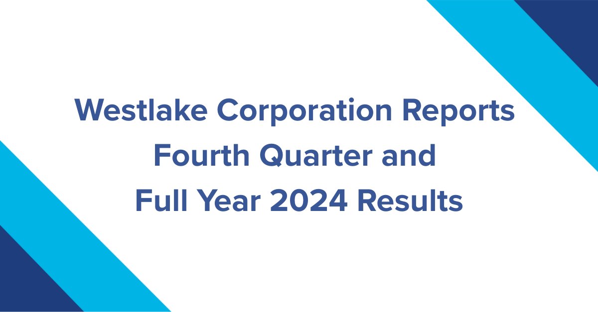 On Monday, Westlake Corporation (NYSE: WLK) announced its fourth quarter and full year 2024 results. To view the full press release, click here: ow.ly/wfvB50V7PpV $WLK