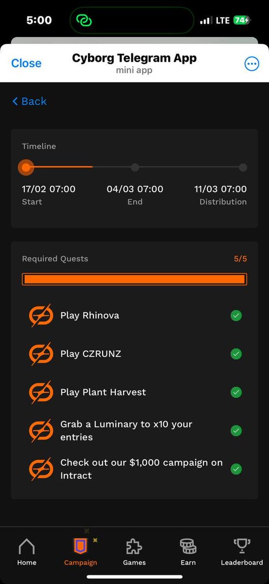 Yo, fam! Just smashed the required quest in 𝗖𝘆𝗯𝗼𝗿𝗴 𝗠𝗮𝗻𝗶𝗮, and let me tell you; the games got me PUMPED.

You’ve got a shot at raking in some of that sweet $4,000 prize pool just by playing. That’s right - play games, stack wins, and cash out.

Oh, and if you’re a