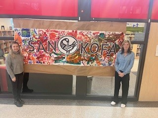 Celebrating Black History Month - Daily Lessons from SAIDAT: Sankofa (SAHN-koh-fah) is a Twi word from the Akan Tribe of Ghana that loosely translates to “go back and get it.” Thank you to Mrs. Scott and Mrs. Biasetti for sharing their mural. <a href="/niagaracatholic/">Niagara Catholic DSB</a> <a href="/saidat2motivate/">The Saidat Show</a>