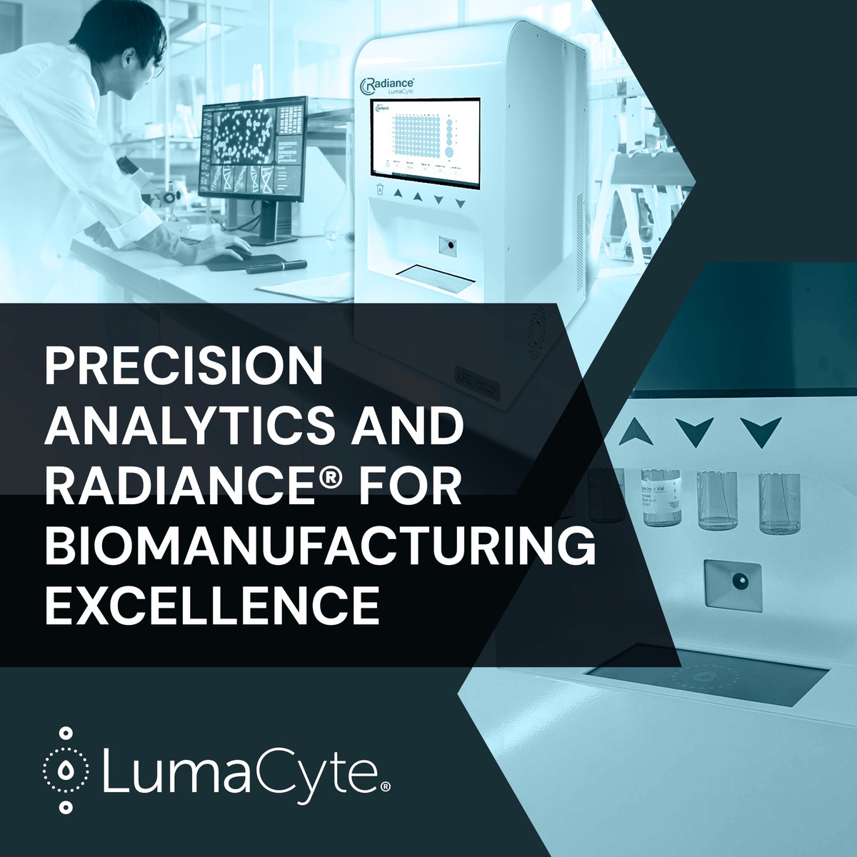 Unlock the Power of Precision Analytics with Radiance by LumaCyte!
Experience unparalleled accuracy and efficiency in your biomanufacturing processes with LumaCyte's advanced precision analytics and Radiance platform. Our cutting-edge technology ensures real-time monitoring and