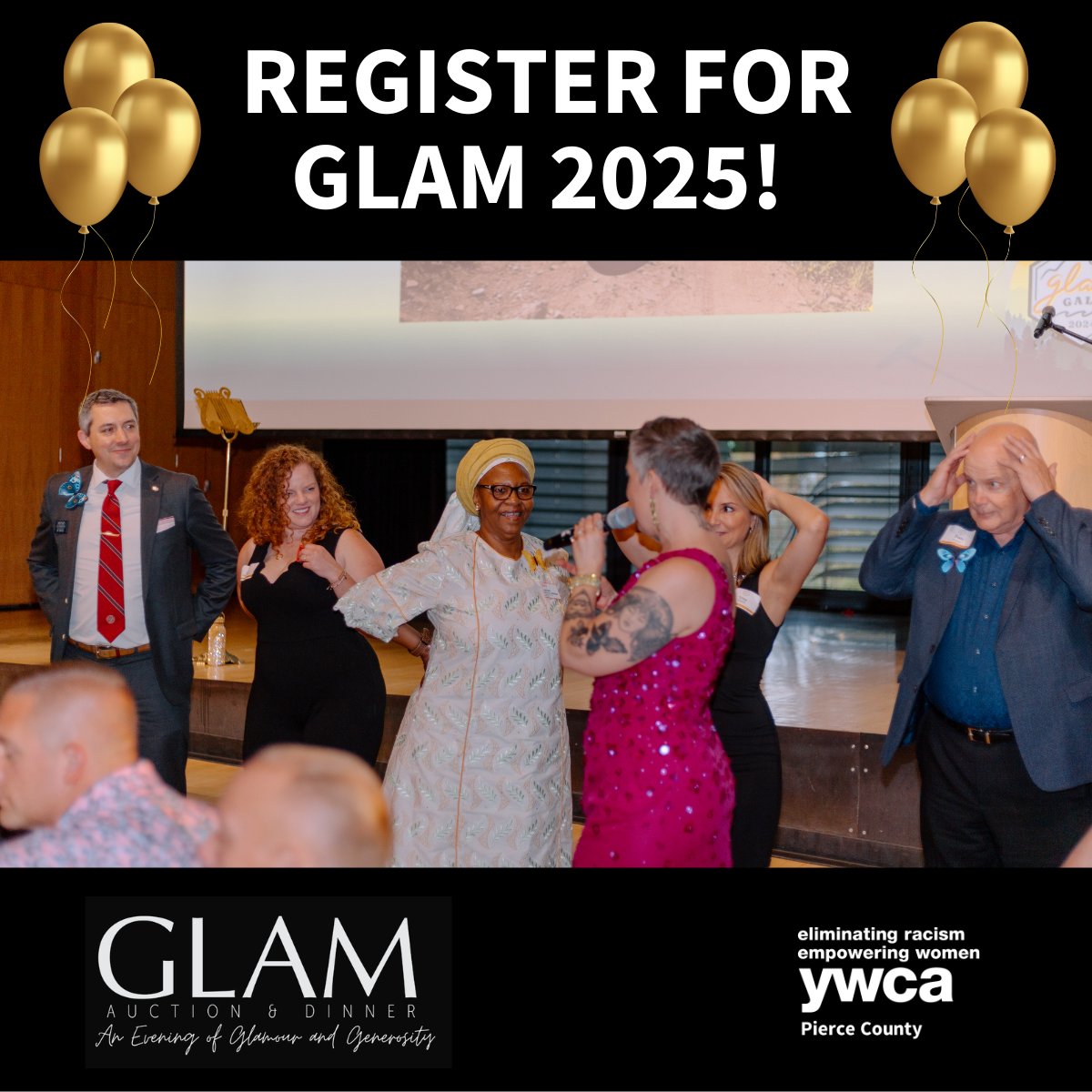 📢Deadline approaching! GLAM registration closes at midnight on Tuesday, March 4th! Don’t miss your chance to register for this impactful evening and make a difference in the lives of YWCA clients. 
✨Get your tickets here: ywcapc.ejoinme.org/glam.
#GLAM #impactful #support