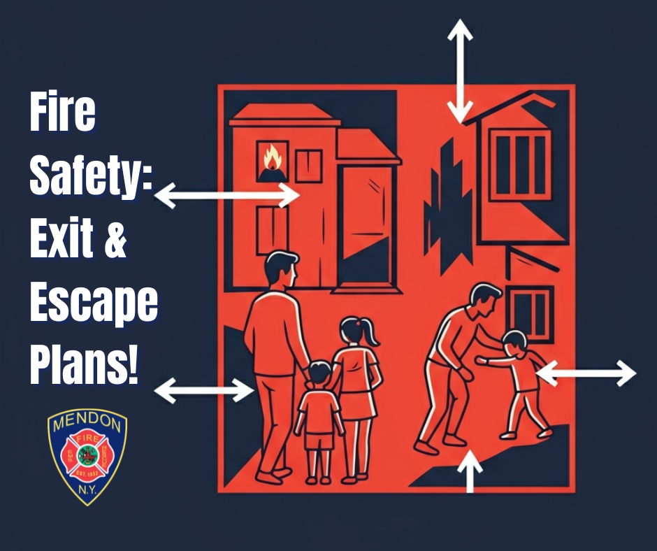 🏠🔥 Do you and your family know the plan if a fire breaks out? It’s crucial to have a fire escape plan in place! Take a few minutes to map out two exits for every room and choose a safe meeting spot outside. Practice it together so everyone knows what to do in an emergency. P...
