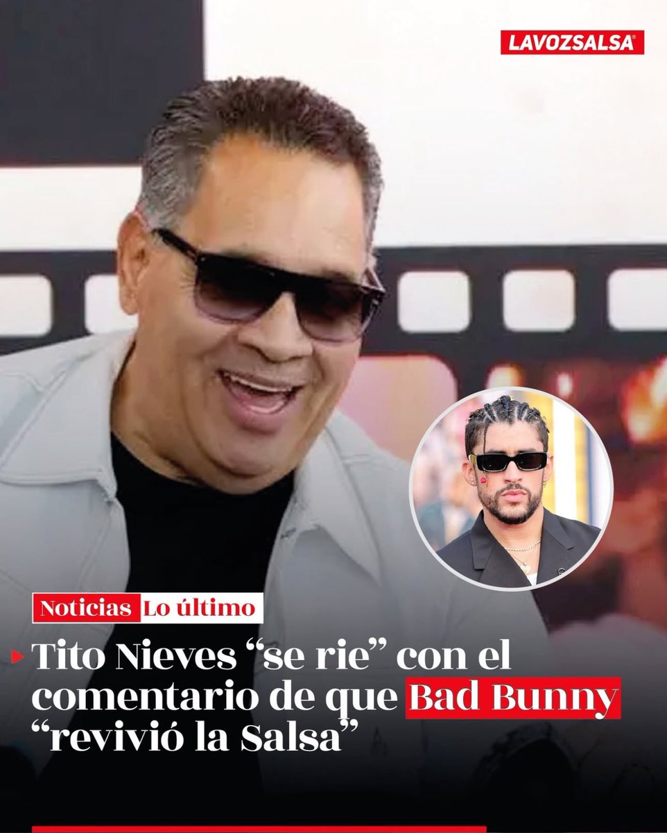 Tito Nieves respondió a estas afirmaciones con humor.

"Yo me siento muy contento, pero a mí me da risa porque muchas veces dicen que la revivieron, pero la salsa nunca ha estado muerta". declaró Nieves.

#lavozsalsa #noticias #titonieves #badbunny 
#salsa

Fuente: El Tiempo.