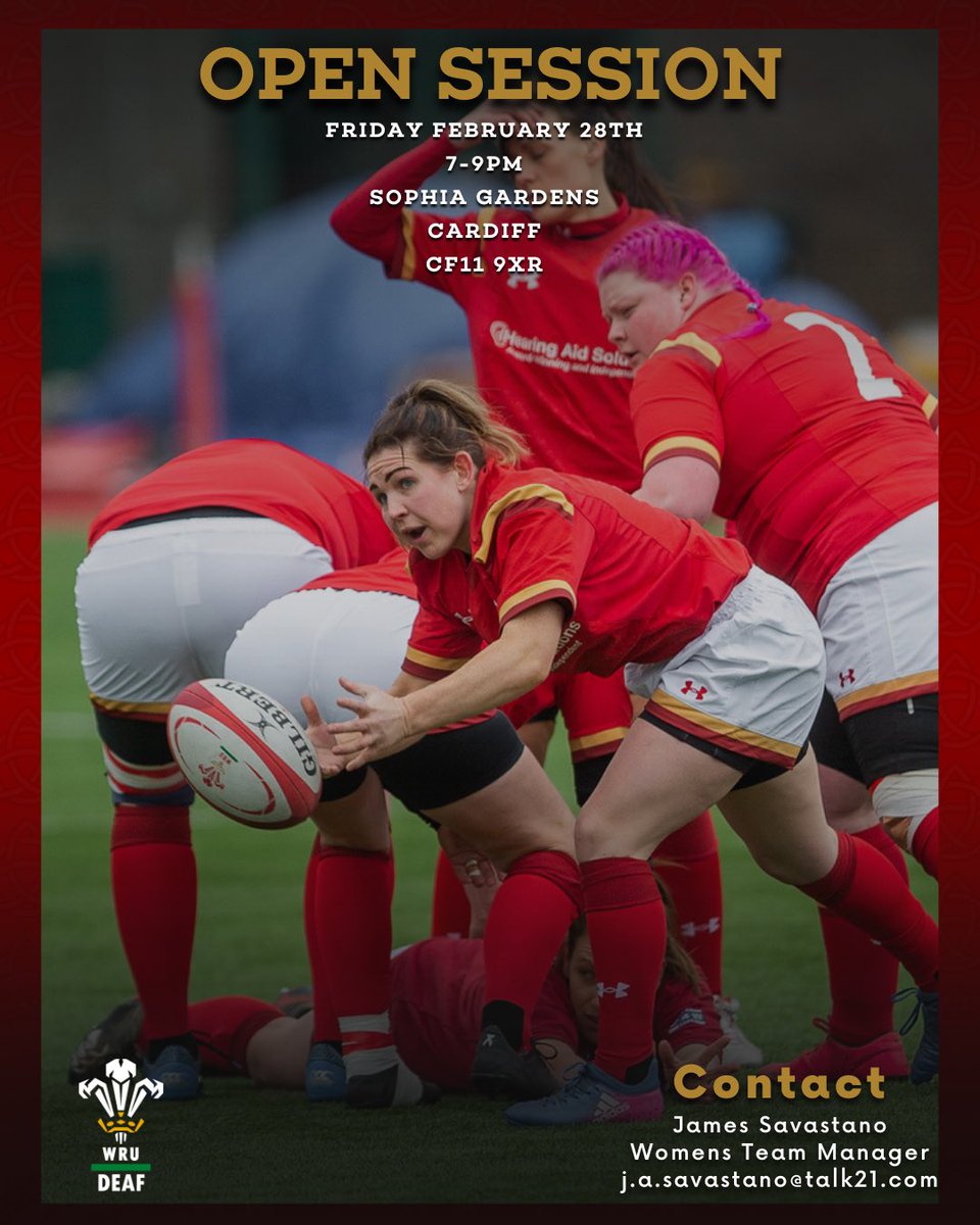 WRU Deaf (@walesdeafrugby) on Twitter photo Tomorrow 🙌
Yfory 🙌
#WalesDeafRugby | #NoBarriers | #DeafRugby | #DeafSport | #DeafCommunity
✍️ <a href="/edit7_media/">Edit 7 Media</a>
📸 <a href="/Sparryphoto/">Sian Parry</a> Tomorrow 🙌
Yfory 🙌
#WalesDeafRugby | #NoBarriers | #DeafRugby | #DeafSport | #DeafCommunity
✍️ <a href="/edit7_media/">Edit 7 Media</a>
📸 <a href="/Sparryphoto/">Sian Parry</a>
