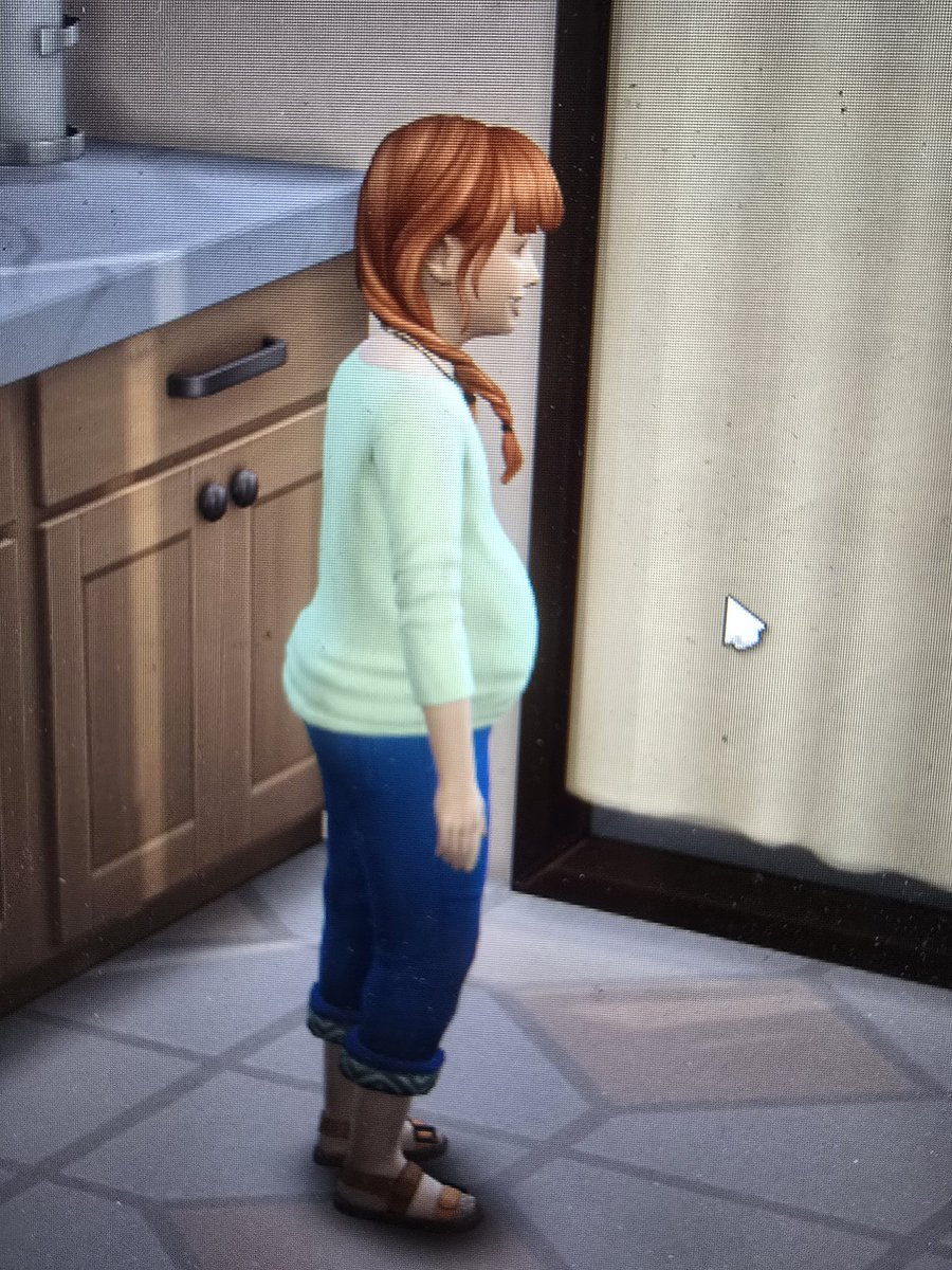 KcClowes's tweet photo. @TheSims What in the world is this bug!?! 😵😵‍💫😱 -- The only thing that I'll note is I was able to change her body back to normal after going into CAS with cas.fulleditmode enabled https://t.co/9CDsjRjHIR