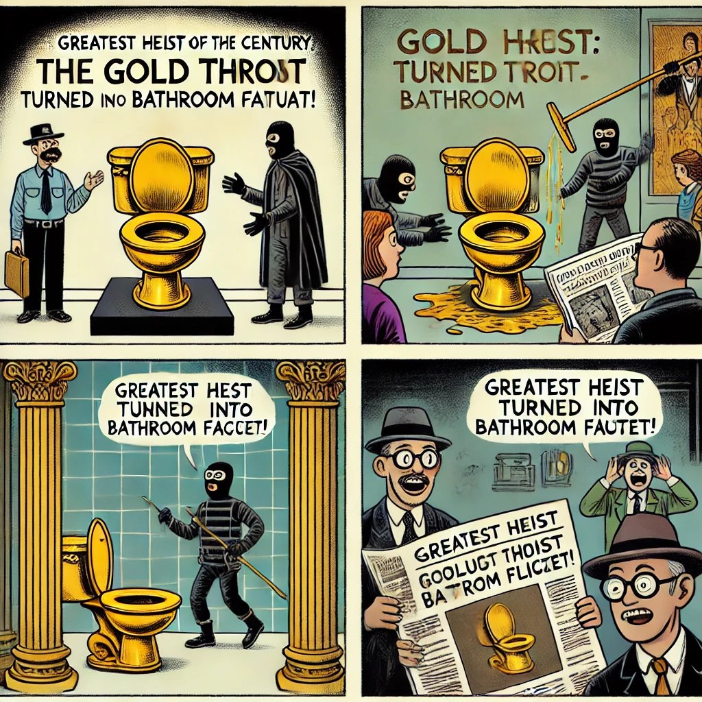 CtrlAltReel's tweet image. 🚽💰 "When luxury meets crime… and plumbing! 💦
A golden toilet, a daring heist, and an unexpected transformation.
Would you steal a toilet worth millions? 🤔😂

🔗 7sur7.be/monde/comment-…

#ToiletGate #LuxuryHeist #GoldenFlush