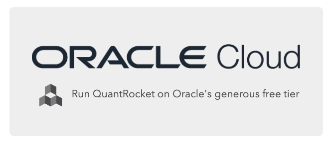 QuantRocket_LLC's tweet photo. 🆓 Want to run your algo trading on free cloud hardware?

Oracle Cloud offers a generous free tier: 4 CPUs, 24GB of memory, and 200GB of storage - for free. Your trading software must be ARM64-compatible.

Demand is high. Learn how to access capacity here: https://t.co/d0ToyRHaUg https://t.co/b4HwQYp1L2