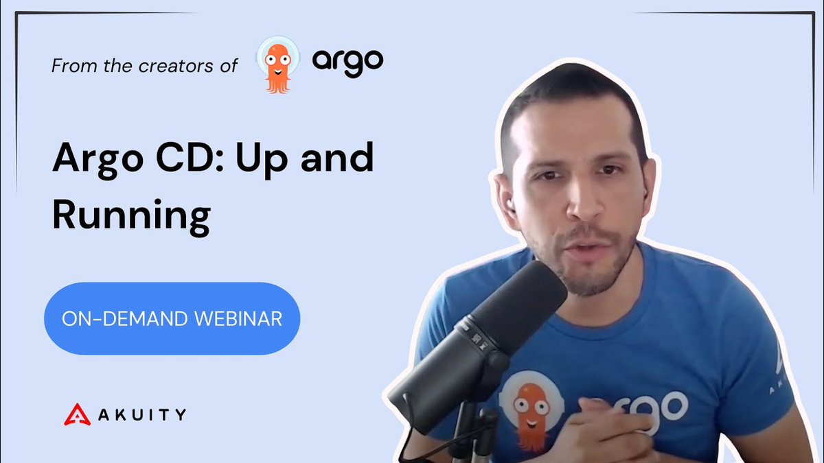 akuityio's tweet photo. Missed our webinar yesterday? ๐ฅ
@christianh814 dives into scaling, optimizing, and automating #ArgoCD deployments for #Kubernetes. Catch the full session on best practices, sync options, and repo structuring!
๐บ Watch now: https://t.co/7aU2FTzBBt
#GitOps #DevOps #ArgoProject https://t.co/OXEuaavTUw