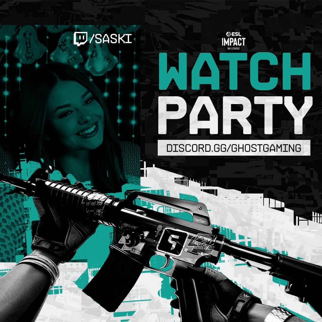 Ghost Gaming (@ghostgaming) on Twitter photo GHOST GAMING ESL IMPACT KICKOFF WATCH PARTY
Join us on Discord for the official Ghost Gaming watch party hosted by <a href="/Saskkiii/">Ghost Saski</a>
TONIGHT @ 7 PM EST ⏰
🔗 | discord.gg/ghostgaming GHOST GAMING ESL IMPACT KICKOFF WATCH PARTY
Join us on Discord for the official Ghost Gaming watch party hosted by <a href="/Saskkiii/">Ghost Saski</a>
TONIGHT @ 7 PM EST ⏰
🔗 | discord.gg/ghostgaming