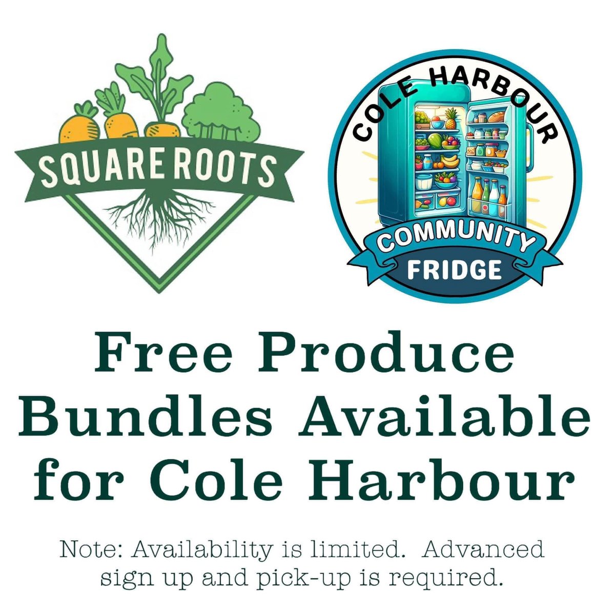 🍎 Square Roots Reminder 🍎 
This is your pick-up reminder for tomorrow night if you’re on the list for this Distribution. See you tomorrow between 6-6:30pm.

Thanks!!