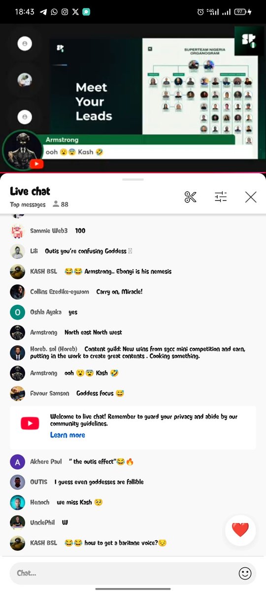 NaMeBeElo's tweet photo. Was live at the @SuperteamNG community call and as usual, "e dey always deliver π₯"
Thanks to everyone @SuperteamNG and @ChatterWallet who made this call possible and eventful ππ½π€πΎ
LFGπ #SuperteamDelta https://t.co/kaXUbMxqIL